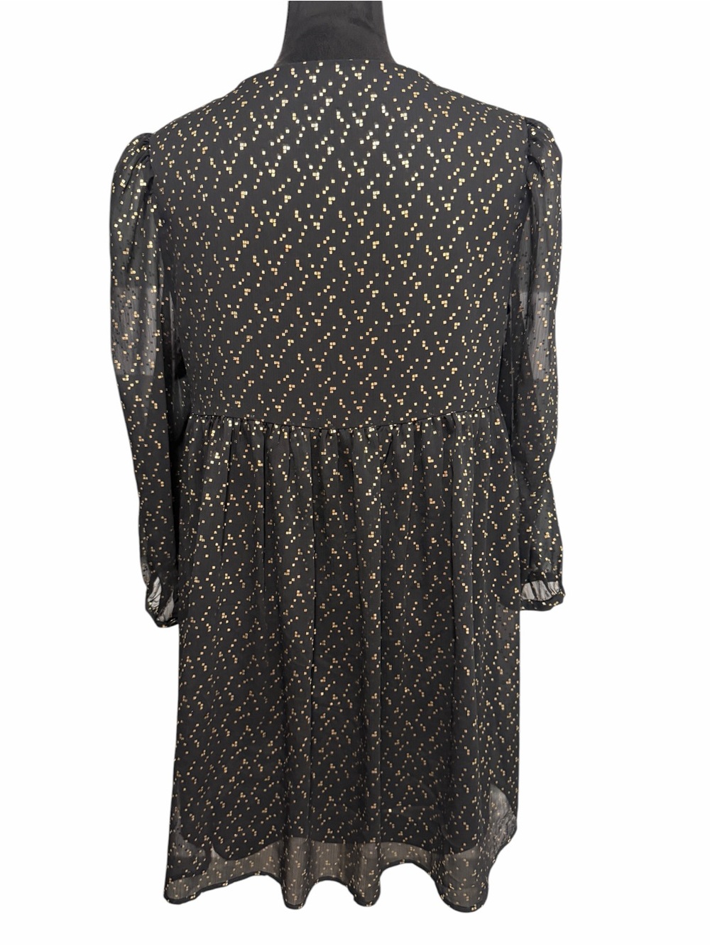 Sunday Best Jinx Long Sleeve Mini Babydoll Dress Black - Picture 3 of 9